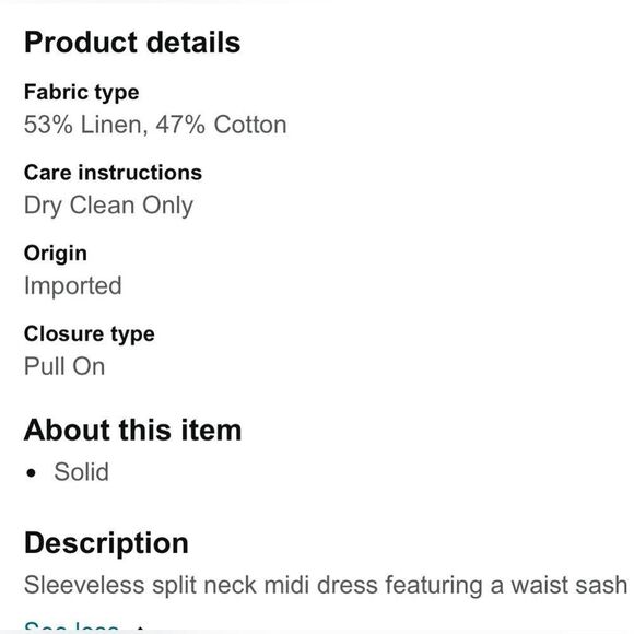 ANNE KLEIN Vera Tie Front Dress Calypso Turquoise Blue Sz 1X VNeck Sleeveless - Picture 6 of 15